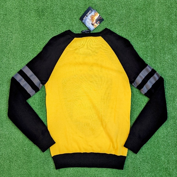 Harry Potter Wizarding World Hufflepuff Intarsia Pullover Sweater Women Sm NWT - Picture 4 of 4
